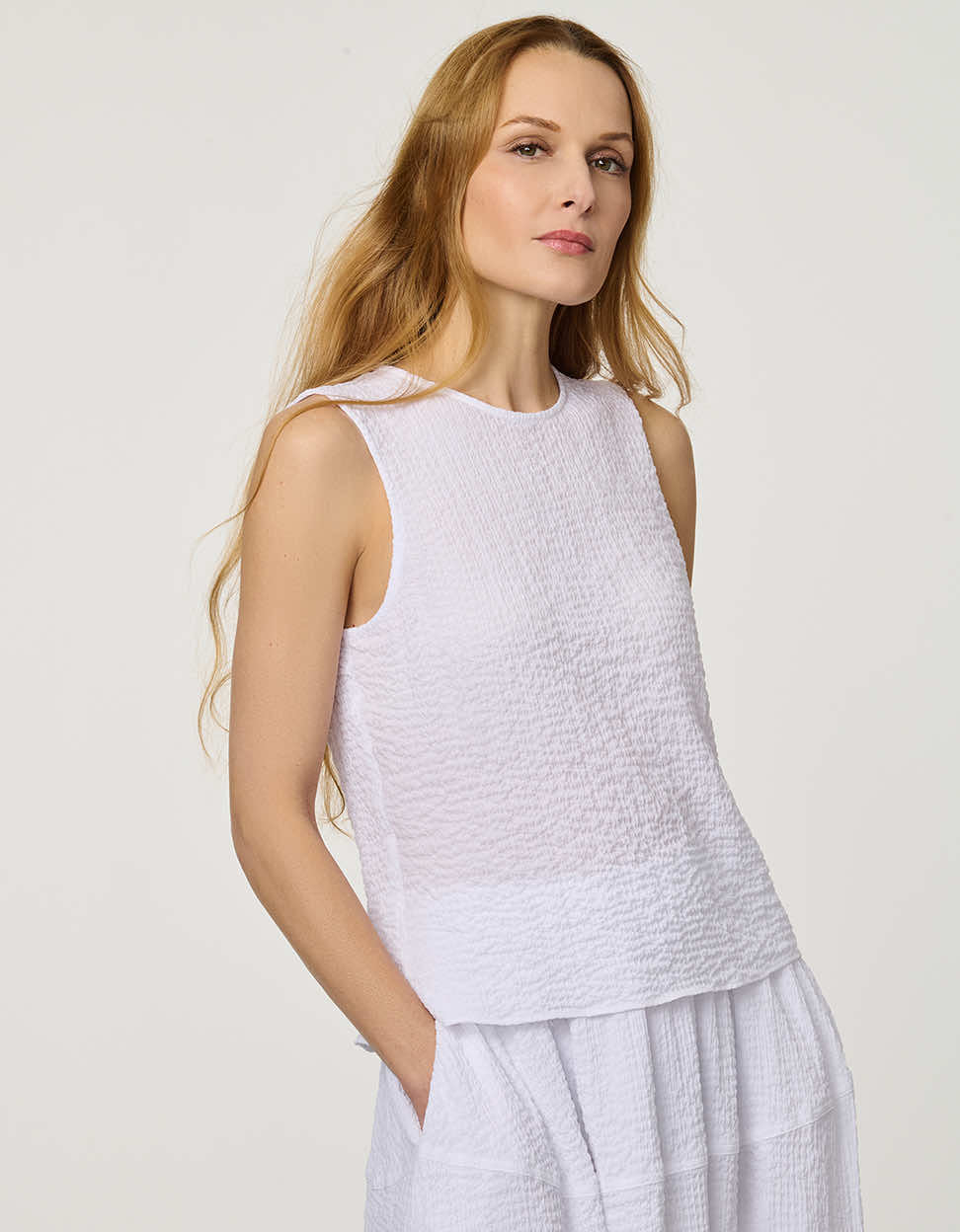 Textured Shell Top